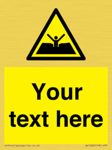 Custom Warning quicksand mud or silt